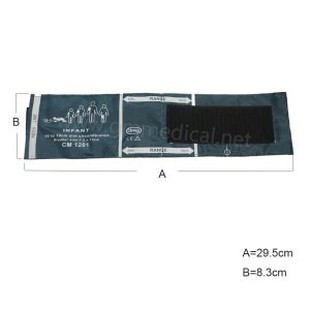 幼児シングルチューブ血圧計、ナイロンカフ用NIBPカフ