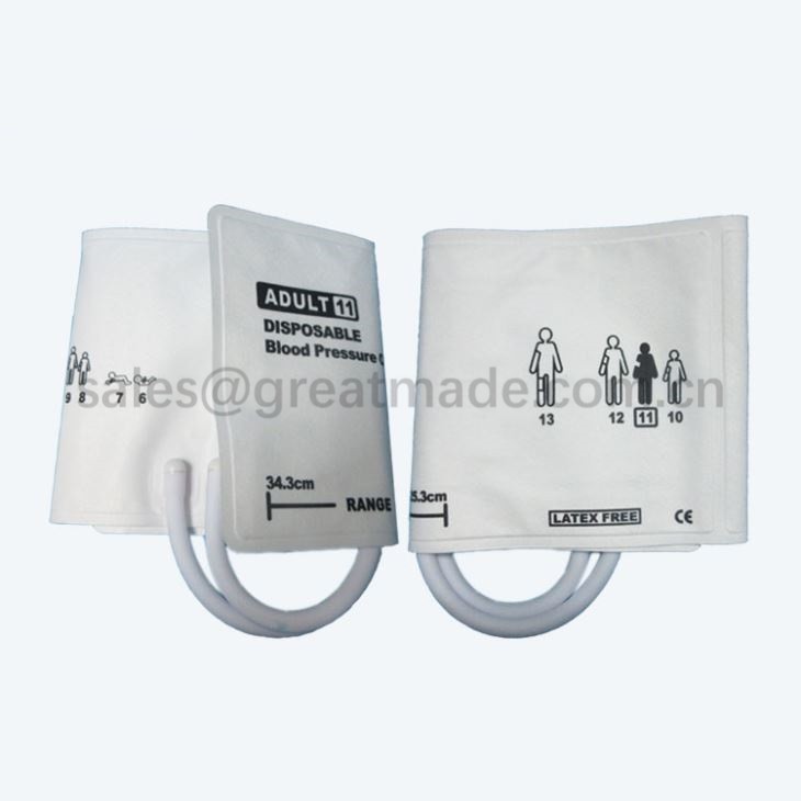 大人の#11Diposable Nibpカフ、25.3-34.3cm腕周り、二重管