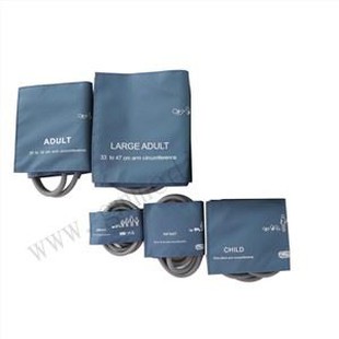 血圧カフキットデュアルチューブブルーナイロンNIBPカフ(新生児/幼児/子供/大人)