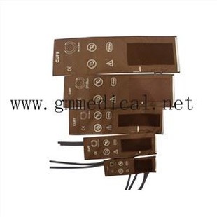 デュアルチューブ付きの再利用可能な血圧計(幼児、小児、小成人、成人、大成人、THIGH。コネクタなし)。